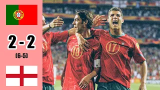 Portugal vs England 2 - 2 ● All Goals & Extended Highlights 2004