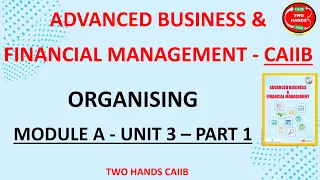 CAIIB ABFM MODULE A UNIT 3 PART 1 I ADVANCED BUSINESS AND FINANCIAL MANAGEMENT I TWO HANDS CAIIB