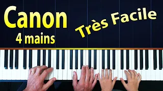 Canon Pachelbel Piano Facile 4 mains Débutants