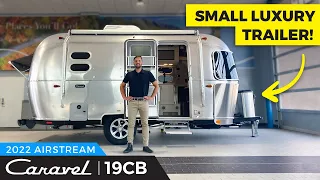 Small Luxury RV Travel Trailer | 2022 Airstream Caravel 19CB Walkthrough - Light Weight Camper