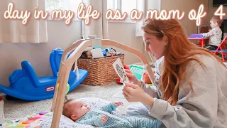 DAY IN MY LIFE AS A MOM OF 4 | RUNNING ERRANDS, LIFE WITH A NEWBORN, PRESCHOOLER, & 2 TODDLERS!