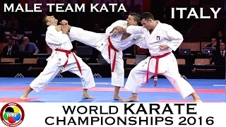 BRONZE MEDAL. Male Team Kata ITALY. 2016 World Karate Championships. | WORLD KARATE FEDERATION