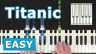 My Heart Will Go On - Titanic - Piano Tutorial EASY - Celine Dion - Sheet Music (Synthesia)