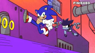 OK KO Let's Meet Sonic Re-Animated Progress: Scene 122 by DrawnByAJ