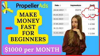 How to make money with PropellerAds Network Review 2024 Guide for Beginners | Payment Methods