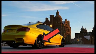 Forza Horizon 4 Drifting BMW M4 in Snow Steering Wheel   Shifter No HUD Gameplay 4