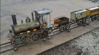 ERNST PLANK 8 GAUGE VULKAN SLOW STEAM TRAIN!