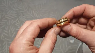 the "one ring" from LotR as bought on AliExpress