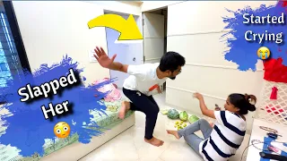 Fake Slapping Prank on Wife 😩 *Went Wrong* 😒