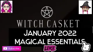 Witch Casket January 2023”Magical Essentals” #boxes #subscription #alternative#wiccan #wiccan