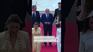 Lula é recebido por presidentes da Câmara e do Senado em cerimônia de posse #shorts