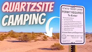 Arizona State Trust Land Camping 14 Day Quartzsite