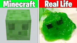 Realistic Minecraft | Real Life vs Minecraft | Realistic Slime, Water, Lava #258