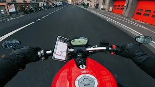 POV Ducati Monster 797 city day ride through Paris | 4K