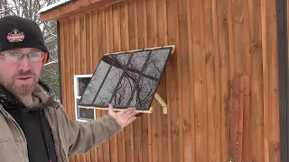 Perfect winter solar panel set up