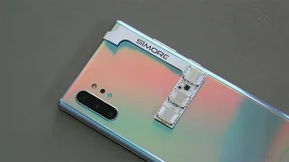 Galaxy Note 10+ with 3 SIM cards using SIMore Speed ZX-Triple Galaxy Note 10+ adapter