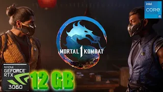 Mortal Kombat 1 RTX 3060 FPS TEST | RTX 3060 & i5 12400F Benchmark 1080p/1440p/4K