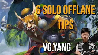 Dota 2 - 6 Solo Offlane Tips ft. VG.Yang  | Replay Analysis #10