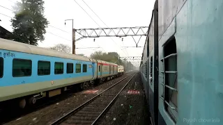 Raftarein feat Ranchi Shatabdi vs gandevta High speed parallel