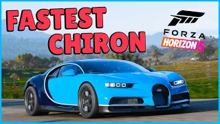 FORZA HORIZON 5 - FASTEST BUGATTI CHIRON DRAG BUILD - (2018 Bugatti Chiron Drag Build and Tune FH5)