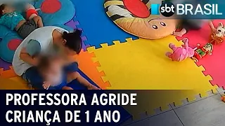 Criança de 1 ano é agredida em escola de São Paulo | SBT Brasil (30/03/22)