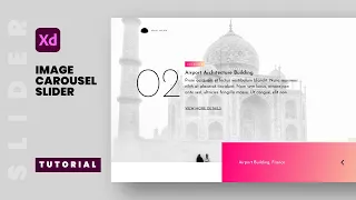 How to design and animate image carousel / slide in Adobe XD - Speed Art Tutorial
