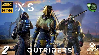 Outriders Xbox Series X/S Game Pass 4K HDR 60fps Walkthrough Gameplay Part #2 Xbox One S/X