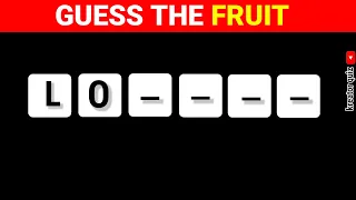 GUESS THE FRUIT BY FIRST 2 LETTERS | QUIZ