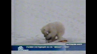 Буксировка айсберга. Арктика.