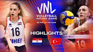 🇭🇷 CRO vs. 🇹🇷 TUR - Highlights Week 3 | Women's VNL 2023