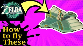 How to use zonai wings in Zelda Tears of the Kingdom