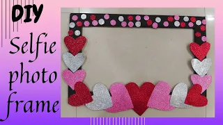 Photo booth for valentine's day/ Selfie photo frame for valentine's day/ Selfie frame making idea