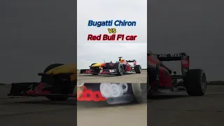 Bugatti chiron vs Red bull F1 car insane drag race 😱#shorts #viral #dragrace #bugatti #f1