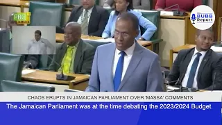 Chaos Erupts in Jamaica Parliament over "Massa" Comments