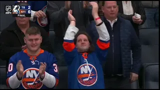 Isles Fans Chant for Patrick Roy /End Of Game - February 8 2024 Lightning at Islanders NHL on ESPN