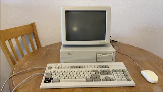 Vintage 286 - Zenith w/ Gray Scale VGA Monitor!