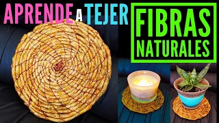 COMO TEJER MANTELES, CESTOS, CANASTAS Y BANDEJAS CON FIBRAS NATURALES PARA DECORAR TUTORIAL !!!