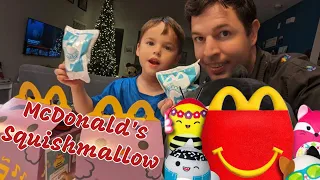 McDonalds Happy Meal Unboxing Mystery Squishmallows | The Hunt For Grimace