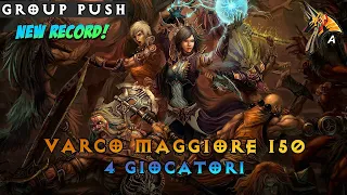 Diablo 3 - Barbaro support (zBarb), new record in varco maggiore 150 (4 giocatori), non stagionale!