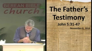 The Father's Testimony (John 5:31-47)