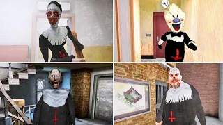 Evil Nun Vs Ice Scream 5 Evil Nun Atmosphere Vs Granny 3 And Mr Meat 2 Evil Nun Atmosphere