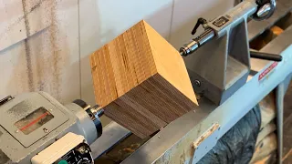 Woodturning  - The Cube  (Wobble Bowl)