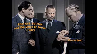 Sherlock Holmes | The Voice of Terror (1942) | Starring Basil Rathbone and Nigel Bruce | Colourised