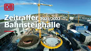 Stuttgart 21 Zeitraffer | Bahnsteighalle Bauabschnitt 9 - 11