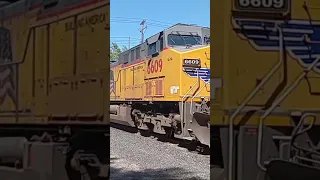 UP 6939 Painted Flagless Gevo SB Rerouted Leads MRVEP-20 in Sacramento CA @ 3:33pm On 5/20/23