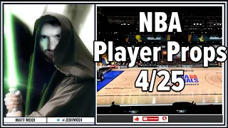 Thursday's Best NBA Player Prop Picks Today [04/25/24] | The Splash Zone