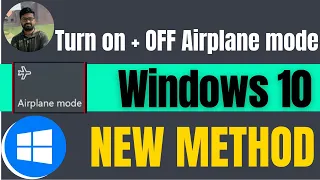 Turn off airplane mode windows 10 2024 [ On + OFF ]