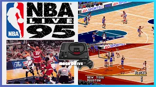 NBA Live 95 - Sega Mega drive (Genesis) gameplay on Mister FPGA