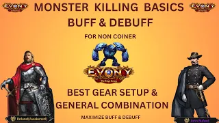 EVONY - MONSTER KILLING - BEST GEAR SETUP,  GENERAL COMBINATION, SKILL BOOKS(For Non Coiner)
