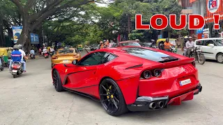 SUPERCARS BLASTING ON INDIAN STREETS! INSANE V12 SOUNDS (Public Reactions)